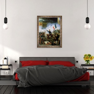 Tablou inramat - Hippolyte Lecomte - Lupta de pe Rue de Rohan I, 60 x 80 cm - Img 3