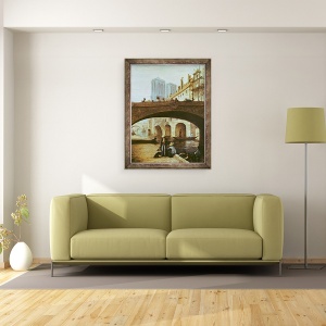 Tablou inramat - Honore Daumier - Notre-Dame de Paris, 60 x 80 cm - Img 2