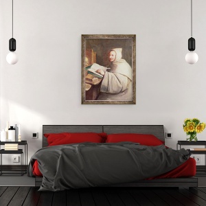 Tablou inramat - Hyacinthe Francois Rigaud - Abbot Armand-Jean le Bouthillier de Rance 1626-1700, 60 x 80 cm - Img 3