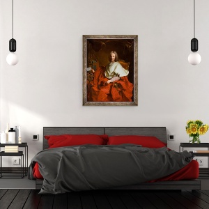 Tablou inramat - Hyacinthe Francois Rigaud - Cardinalul Guillaume Dubois, 70 x 90 cm - Img 3