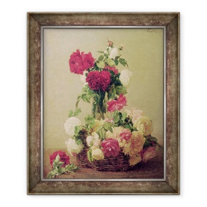 Tablou inramat - Ignace Henri Jean Fantin-Latour - Trandafiri I, 70 x 85 cm