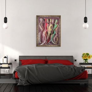 Tablou inramat - Ikahl Beckford - Miscarea, 70 x 90 cm - Img 3