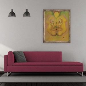 Tablou inramat - Ikahl Beckford - Sarutul, 50 x 60 cm - Img 2