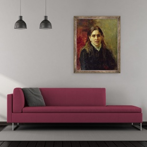 Tablou inramat - Ilya Efimovich Repin - Portret De Pelageya Antipovna Strepetova 1850-1903 1882, 70 x 85 cm - Img 2