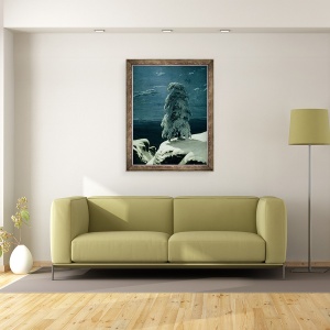 Tablou inramat - Ivan Ivanovich Shishkin - in Nordul Salbatic, 70 x 90 cm - Img 2