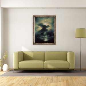 Tablou inramat - Ivan Konstantinovich Aivazovsky - Haos Creatia, 70 x 90 cm - Img 2