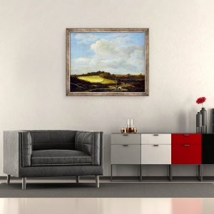 Tablou inramat - Jacob Isaaksz - Campul de grau, 50 x 60 cm - Img 2