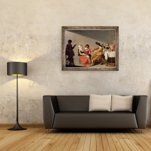 Tablou inramat - Jacob van Velsen - O petrecere muzicala, 70 x 90 cm - Img 2