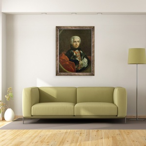 Tablou inramat - Jacopo Amigoni - Carlo Broschi Il Farinelli 1705-82, 60 x 80 cm - Img 2