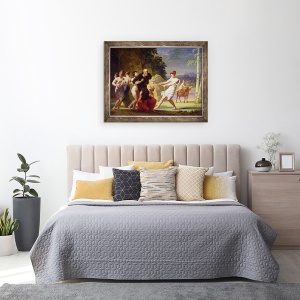 Tablou inramat - Jacques Antoine Vallin - Tentatia Sfantului Anton, 60 x 80 cm - Img 3