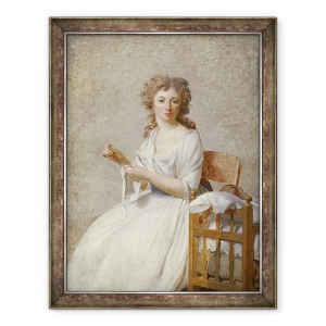 Tablou inramat - Jacques Louis David - Madame de Pastoret si Fiul ei, 60 x 80 cm