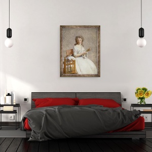 Tablou inramat - Jacques Louis David - Madame de Pastoret si Fiul ei, 60 x 80 cm - Img 3
