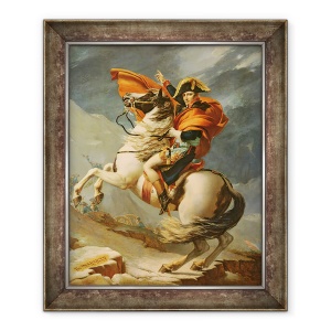 Tablou inramat - Jacques Louis David - Napoleon traversand Alpii pe 20 mai 1800 II, 50 x 60 cm