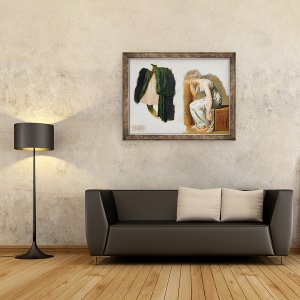 Tablou inramat - Jacques Louis David - O toga verde si Camille, 70 x 90 cm - Img 2