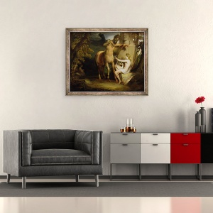 Tablou inramat - James Barry - Educatia lui Ahile, 50 x 60 cm - Img 2
