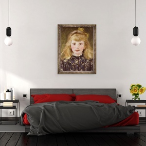 Tablou inramat - James Charles - Portretul unei tinere, 60 x 80 cm - Img 3