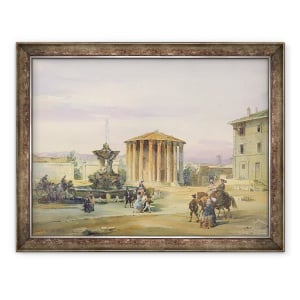 Tablou inramat - James Holland - Templul Vesta, Roma, 60 x 80 cm