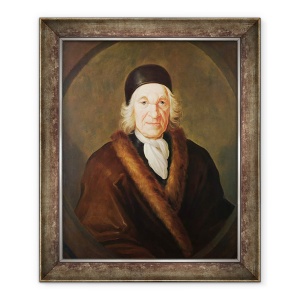Tablou inramat - James Parmentier - Portretul lui Charles de Marquetel de Saint-Evremond c.1613-1703 c.1701, 50 x 60 cm
