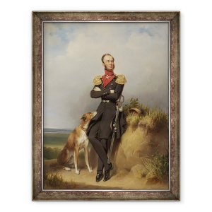 Tablou inramat - Jan Adam Janszoon Kruseman - Portret De William al II-lea, Rege al tarilor de Jos, 60 x 80 cm
