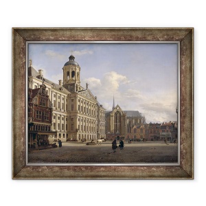Tablou inramat - Jan van der Heyden - Noua Primarie, Amsterdam, 70 x 85 cm