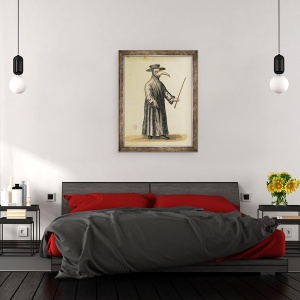 Tablou inramat - Jan van Grevenbroeck - Doctor venetian in timpul ciumei, 70 x 90 cm - Img 3