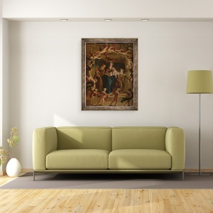 Tablou inramat - Jan van Hoecke - Alegorie de noapte, 70 x 90 cm - Img 2