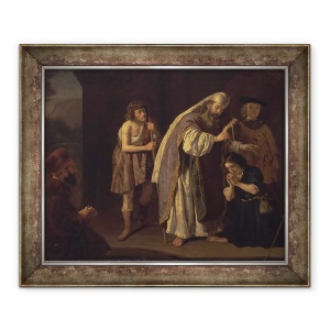 Tablou inramat - Jan Victors - Ungerea lui David, 70 x 85 cm