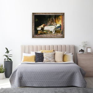 Tablou inramat - Jean-Andre Rixens - Moartea lui Cleopatra, 60 x 80 cm - Img 3