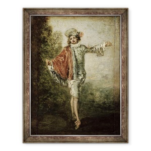 Tablou inramat - Jean Antoine Watteau - LIndifferent, 70 x 90 cm