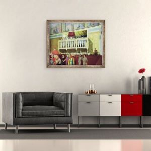Tablou inramat - Jean Auguste Dominique Ingres - Cantoria in Capela Sixtina, 70 x 85 cm - Img 2