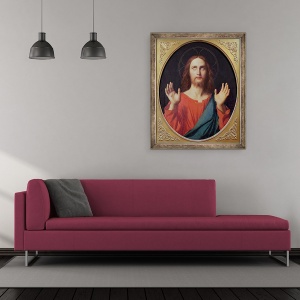 Tablou inramat - Jean Auguste Dominique Ingres - Christ, 50 x 60 cm - Img 2