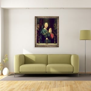 Tablou inramat - Jean Auguste Dominique Ingres - Fecioara cu gazda, 70 x 90 cm - Img 2