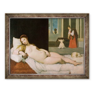Tablou inramat - Jean Auguste Dominique Ingres - Venus inclinat, dupa Titian, 70 x 90 cm