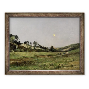Tablou inramat - Jean Baptiste-Antoine Guillemet - Seara peste Dunele Equihen, 60 x 80 cm
