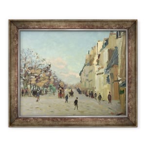 Tablou inramat - Jean Baptiste Armand Guillaumin - Paris, Quai de Bercy, efect de zapada, 70 x 85 cm
