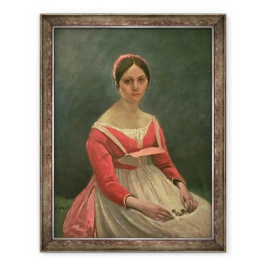 Tablou inramat - Jean Baptiste Camille Corot - Doamna Legois, 60 x 80 cm