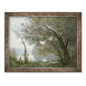 Tablou inramat - Jean Baptiste Camille Corot - Suvenir de Mortefontaine, 70 x 90 cm