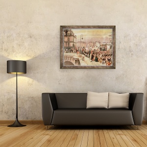 Tablou inramat - Jean-Baptiste Edouard Detaille - Plecarea voluntarilor 1792, 70 x 90 cm - Img 2