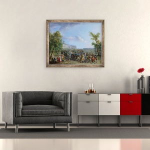 Tablou inramat - Jean-Baptiste Lallemand - Jaful invalizilor, 50 x 60 cm - Img 2
