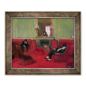 Tablou inramat - Jean Beraud - Clubul, 50 x 60 cm