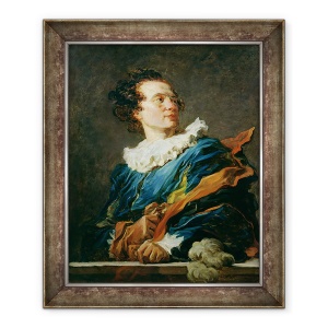 Tablou inramat - Jean-Honore Fragonard - Figura de fantezie - Portretul Abatele Saint-Non 1727-91 1769, 50 x 60 cm