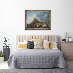 Tablou inramat - Jean-Honore Fragonard - Furtuna, 70 x 90 cm - Img 3