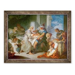 Tablou inramat - Jean-Honore Fragonard - Salvarea Pyrrhus pentru sugari, 60 x 80 cm