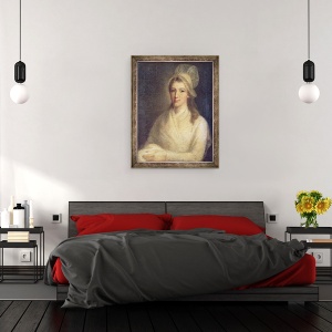 Tablou inramat - Jean-Jacques Hauer - Charlotte Corday 1768-93, 60 x 80 cm - Img 3