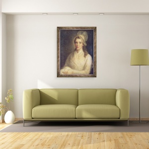 Tablou inramat - Jean-Jacques Hauer - Charlotte Corday 1768-93, 70 x 90 cm - Img 2