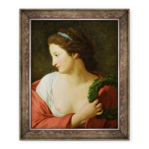 Tablou inramat - Jean Joseph Taillasson - Portret De O Tanara Doamna, 70 x 85 cm