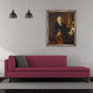Tablou inramat - Jean Jules Antoine Lecomte du Nouy - Adolphe Cremieux, 50 x 60 cm - Img 2