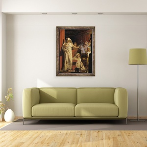 Tablou inramat - Jean Jules Antoine Lecomte du Nouy - Invocarea lui Neptun, 70 x 90 cm - Img 2