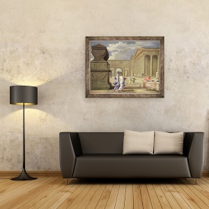 Tablou inramat - Jean Lemaire - Peisaj clasic, 70 x 90 cm - Img 2