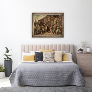 Tablou inramat - Jean Leon Gerome Ferris - Inaugurarea Washingtonului la Philadelphia, 60 x 80 cm - Img 3